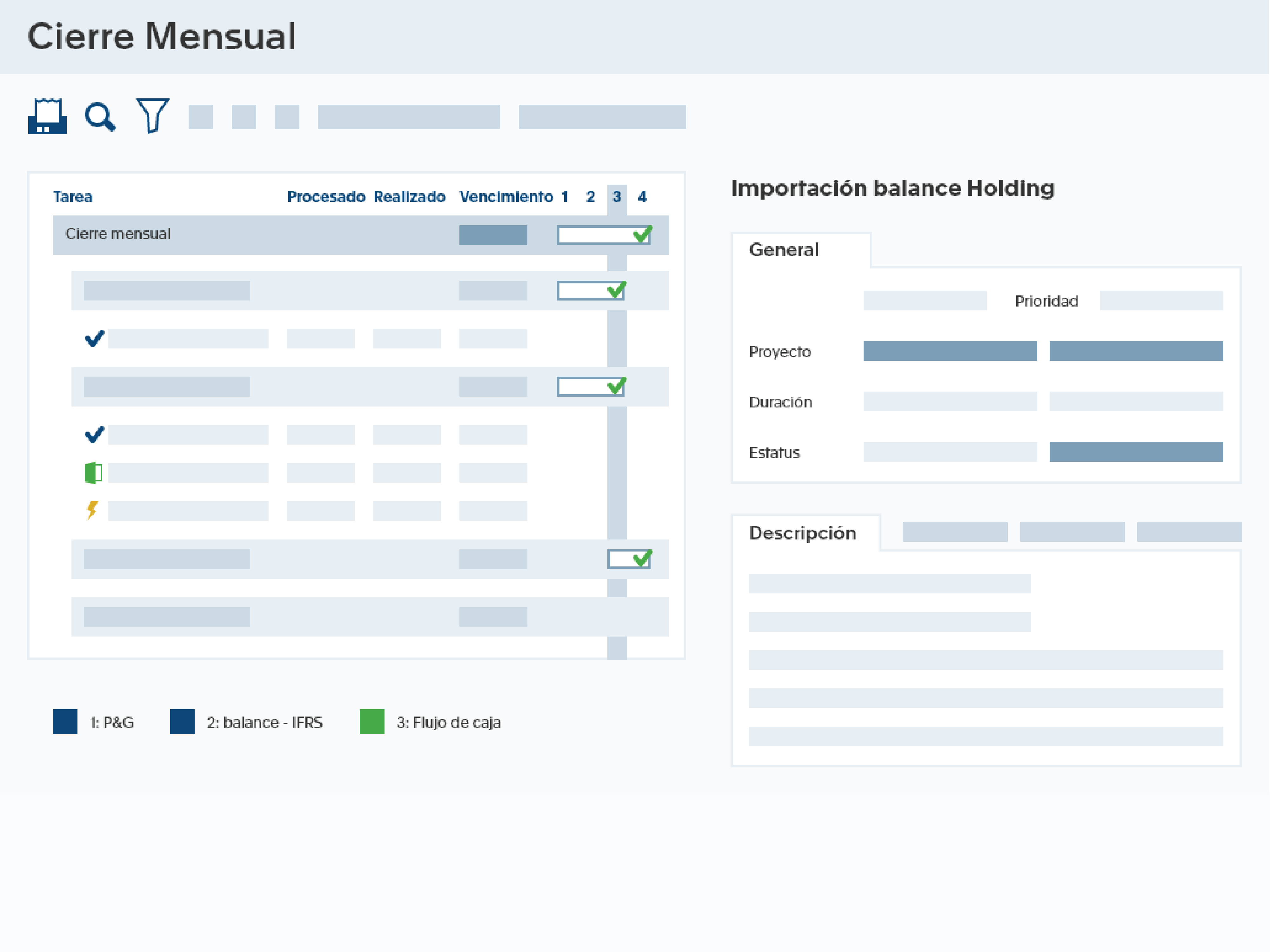screenshot of Exact for Finance